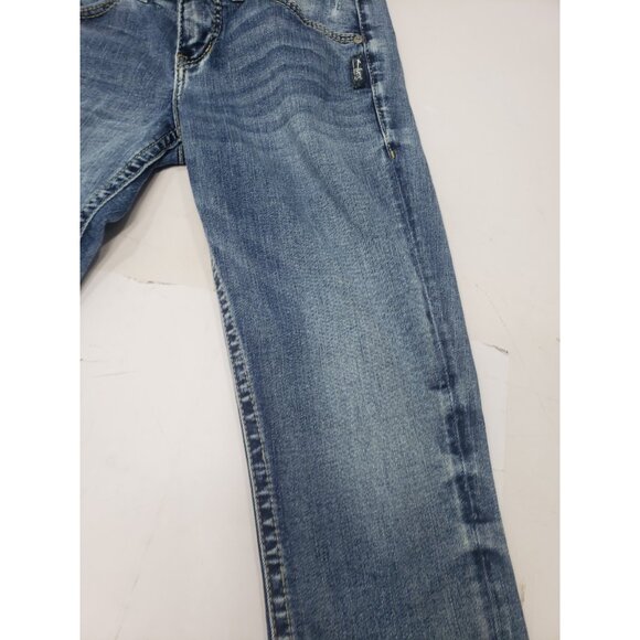 Silver Jeans Co. Elyse Skinny Ankle Size W25/L27 Medium Wash Denim Blue Jeans - Picture 8 of 16